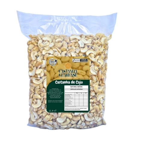 Castanha De Caju Natural Em Banda - Castanha Cearense Premium