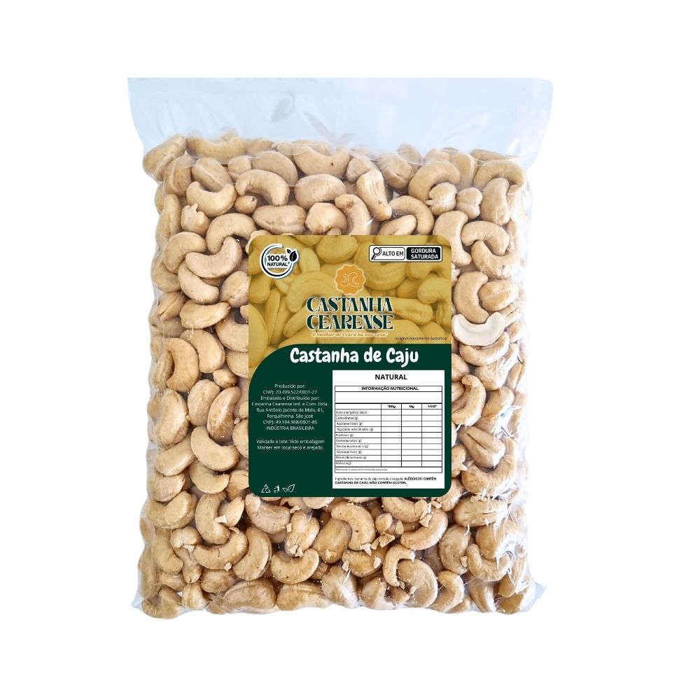 Castanha De Caju W1 Natural - Castanha Cearense Premium