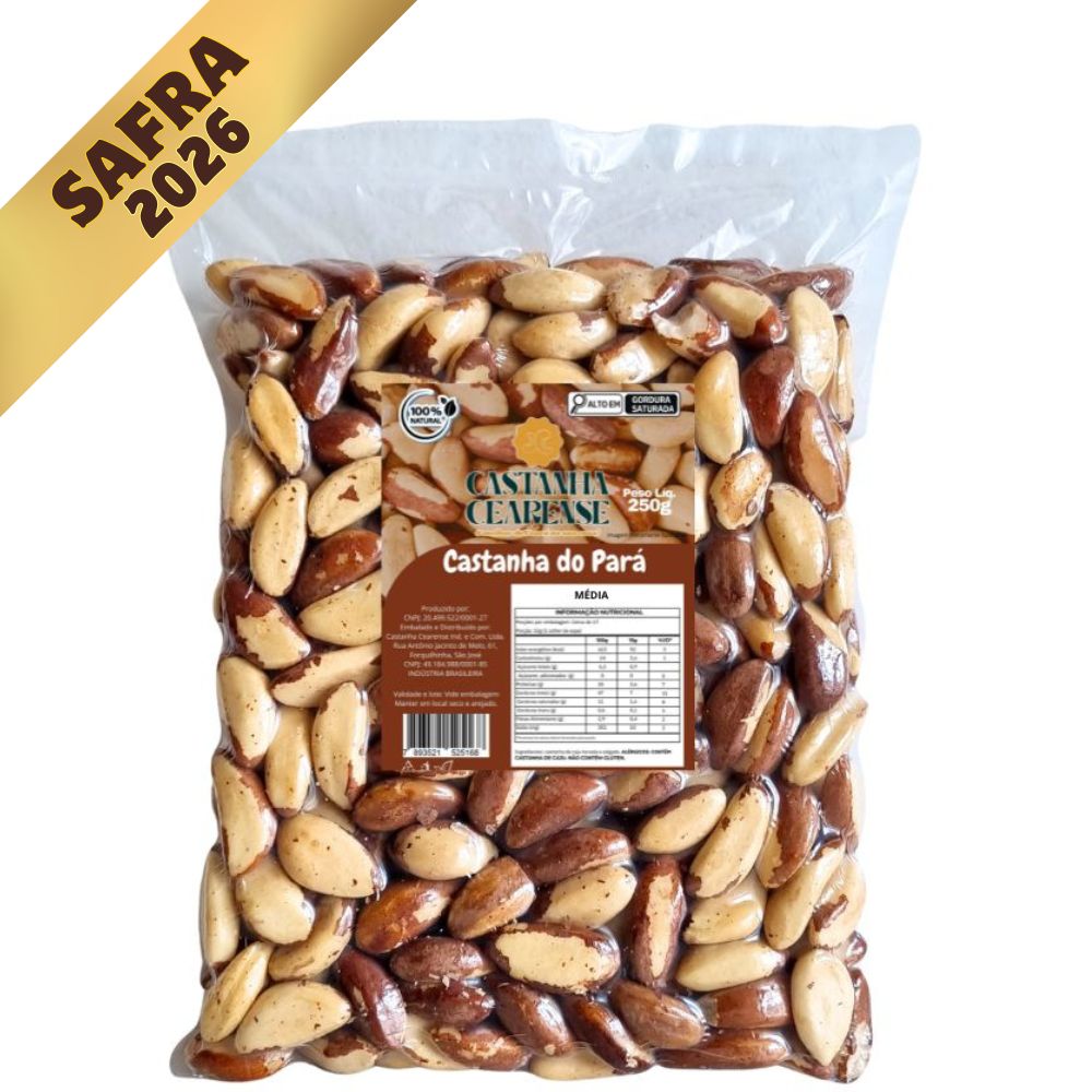 Castanha Do Pará Inteira Média (Midget) - Castanha Cearense Premium
