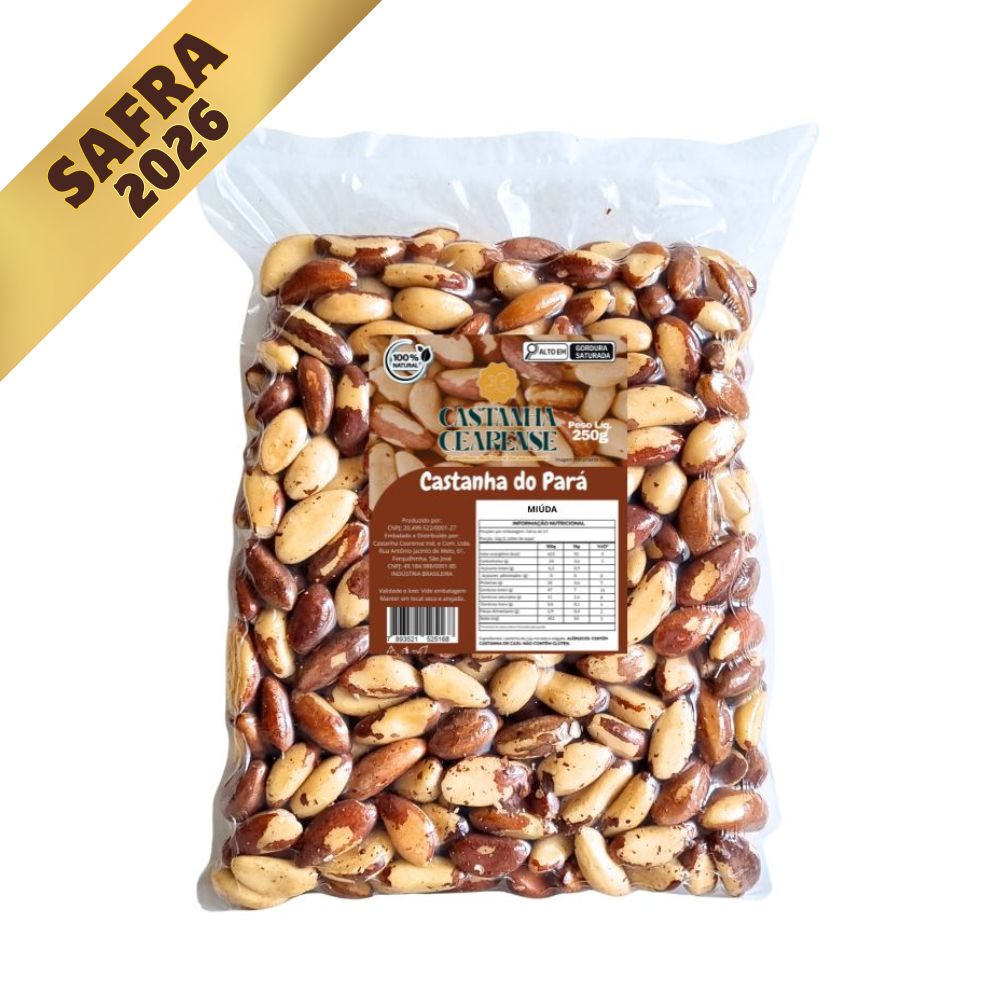 Castanha Do Pará Inteira Miúda - Castanha Cearense Premium